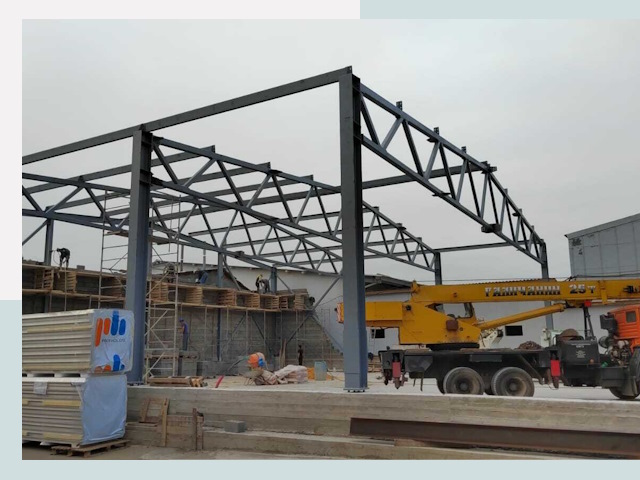 Строительство цехов в Щёлкове