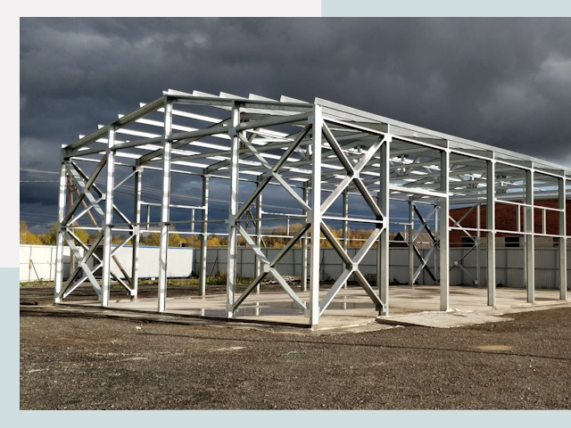 Двускатные ангары в Щелково от 624 руб. за квадрат