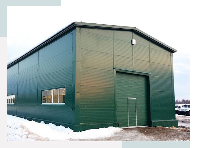 Двускатные ангары в Щёлкове