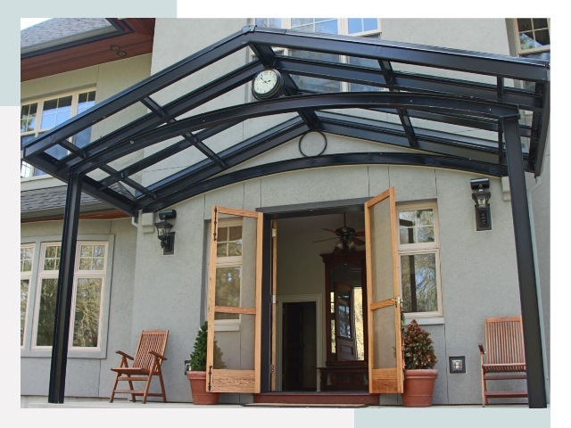 Козырьки металлические в Щёлкове