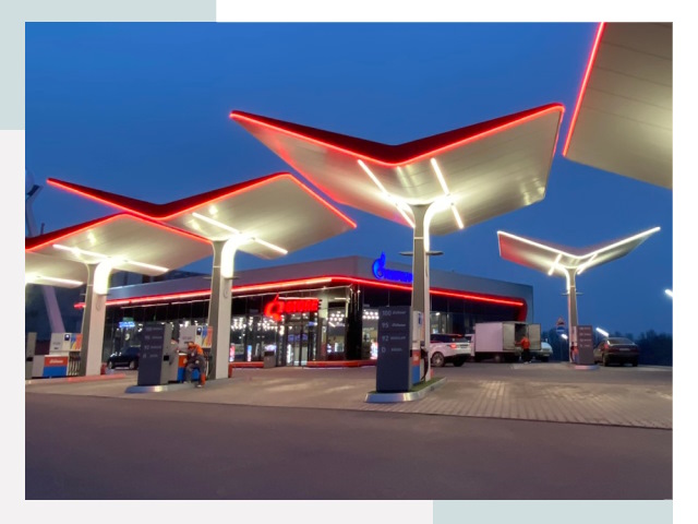 Навесы для АЗС в Щёлкове