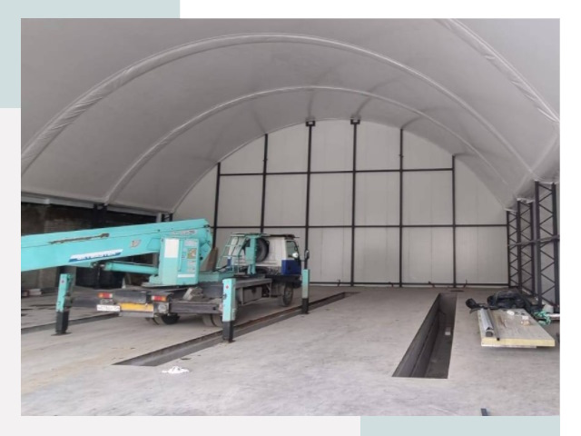 Внутреннее оснащение ангаров в Щёлкове