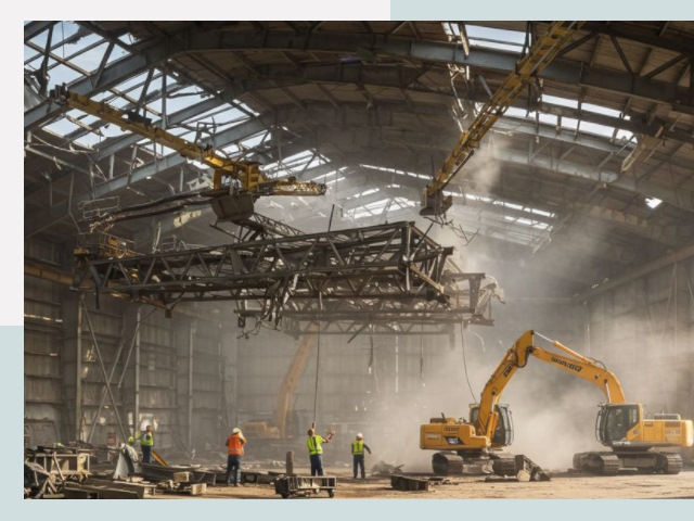 Демонтаж ангаров в Щёлкове от 624 руб. за м²