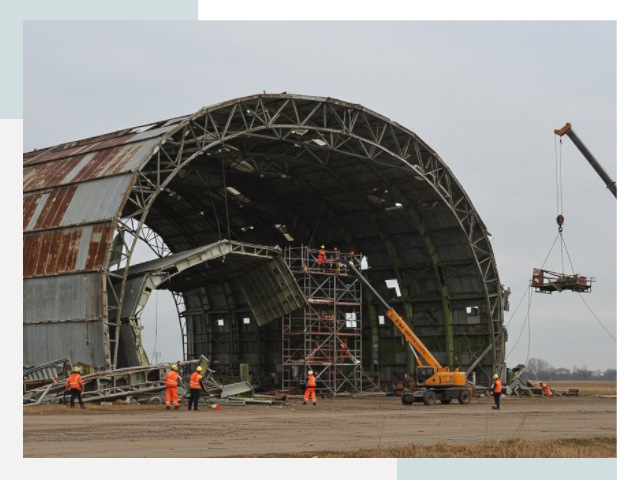 Демонтаж ангаров в Щёлкове