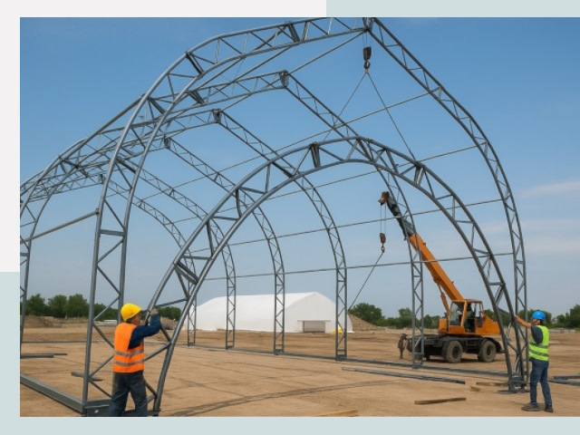 Монтаж ангаров в Щёлкове от 624 руб. - Надежно и быстро